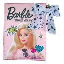 ●【送料無料】Barbie バービー リボン付き 折り畳みミラー 鏡 サテン 31394「他の商品と同梱不可/北海道、沖縄、離島別途送料」