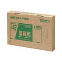 ●【送料無料】【代引不可】ジャパックス BOXシリーズポリ袋45L 半透明 100枚×6箱 TN44「他の商品と同梱不可/北海道、沖縄、離島別途送料」
