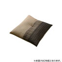 ●【送料無料】日本製 銘仙判 座布団 しじら 和柄 ブラウン 約55×59cm 2枚組 3590820「他の商品と同梱不可/北海道、沖縄、離島別途送料」