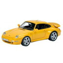 ●【送料無料】Schuco/シュコー ポルシェ 911 (993) ターボ スピードイエロー 1/43スケール 450887600「他の商品と同梱不可/北海道、沖縄、離島別途送料」
