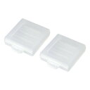 ●【送料無料】電池ケース(単4形用2個セット・クリア) DG-BT4CLN「他の商品と同梱不可/北海道、沖縄、離島別途送料」