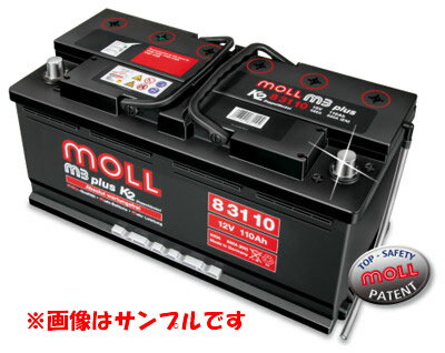 MOLL m3 plus 輸入車用バッテリー 83085　