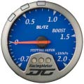 BLITZ �u���b�c RACING METER DIGITAL COMPACT II BOOST METER ��60 Blue Code19283