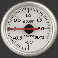 �����i���@6/���`7/�いBLITZ �u���b�c RACING METER ELV��60 BOOST METER �@�B�� WHITE Code19470