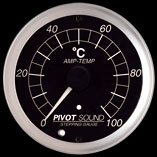 PIVOT メーター SOUND φ60 アンプ温度計 CAX-AT