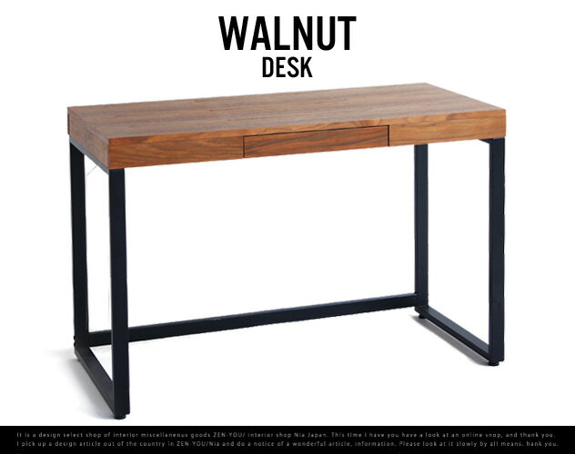 Walnut Desk / ウォールナット デスク ウォールナット ミッドセンチュリー P…...:nia-i:10000766