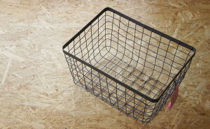 WIRERECTANGLEBASKET/ワイヤーレクタングルバスケットPUEBCO/プエブコ持ち手なしスチール収納カゴかご籠111940【あす楽対応_東海】