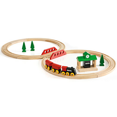 BRIO（ブリオ） 木製レールセット クラシックレール8の字セット　木のおもちゃ BRIOレール ブリオレールおもちゃ 電車 子供 男の子 誕生日プレゼント 出産祝い 3歳 4歳 5歳 【09Jul12P】