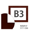 額縁eカスタムセット標準仕様 06-D777SP 作品厚約1mm~約3mm、セピアのポスターフレーム (B3)