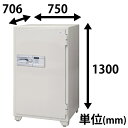 エーコー テンキー式耐火金庫 703EKG 350kg 業務...