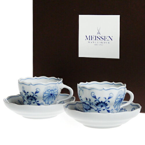 マイセン (Meissen) ブルーオニオン コーヒーカップ＆ソーサー ペア c0004...:nihonnotsurugi:10018102