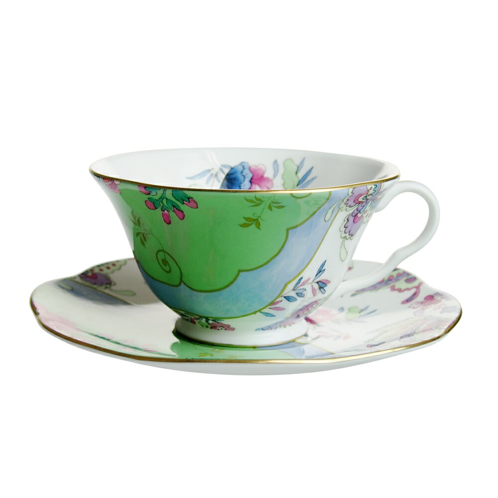 【決算SALE限定】ウェッジウッド (WEDGWOOD) バタフライブルーム ティーカップ＆ソーサー...:nihonnotsurugi:10016512