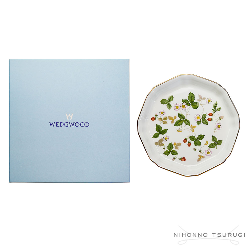 ウェッジウッド (WEDGWOOD) ワイルドストロベリー オクタゴナルディッシュ[S]...:nihonnotsurugi:10002879