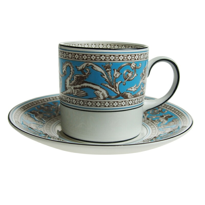 ウェッジウッド (WEDGWOOD) フロレンティーンターコイズ コーヒーカップ＆ソーサー…...:nihonnotsurugi:10003793