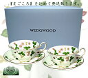 ウェッジウッド（WEDGWOOD）ワイルドストロベリー ペアティーカップ&ソーサー ピオニーキッチン用品・食器・調理器具 洋食器 ティーカップ 陶器