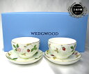 ウェッジウッド(WEDGWOOD)ワイルドストロベリー ジャパニーズ ティーカップ&ソーサーペア