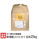 【令和2年度新米】新潟産 炊きあがりが楽しみになるコシヒカリ 玄米25kg 五十嵐利兵衛農園【新潟県産こしひかり/白米】【お中元に!贈り物・内祝いに!のし(熨斗)無料】【送料無料】