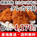 新潟タレカツ丼セット 6人前 秘伝のタレ付き【地元の人気店とんかつかねこ】【新潟B級グルメ/お取り寄せグルメ/ご当地グルメ/たれかつ/かつ丼/カツ丼/かつどん】【秘密のケンミンショ?で紹介】【送料無料】 - 新潟直送計画　楽天市場店