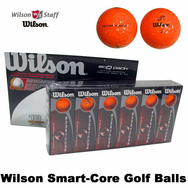 【即納】ウィルソンスマートコア オレンジボール （1ケース18球入り） Wilson Smart-Core