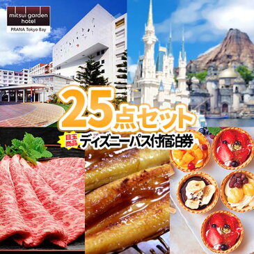 東京ディズニーリゾート・1デーパスポート付ペア宿泊券 景品25点セット 一部商品引換券【ホテル宿泊】| 二次会 景品 ビンゴ お肉 目録 ディズニー 結婚式 ディズニーランド チケット ディズニーペアチケット 景品セット ディズニーチケット