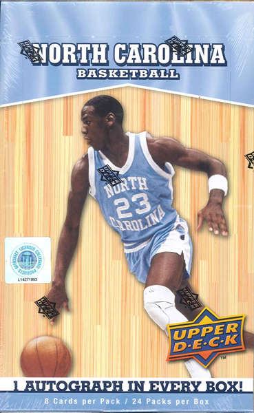 UPPER DECK NORTH CAROLINA BASKETBALL