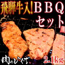 飛騨牛入バーベキューセット 焼肉2.1kg入牛肉/豚肉/鶏肉/カルビ/やきにく/セット/BBQ/肉/食材/材料/ブランド牛/岐阜県/国産/焼肉/味付/焼肉/簡単/焼肉/準備/