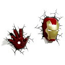 Iron Man 3 3D Deco Light Mask & Hand SET アイアンマン3 3Dデコライト マスク ハンド セット ひび割れステッカー ウォールライト LED 照明 壁ライト 立体 アメコミ MARVEL マーベル コードレス おしゃれ インテリア 雑貨 アベンジャーズ AVENGERS
