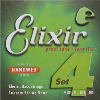 Elixir Bass Guitar Strings Nanoweb .040〜.095