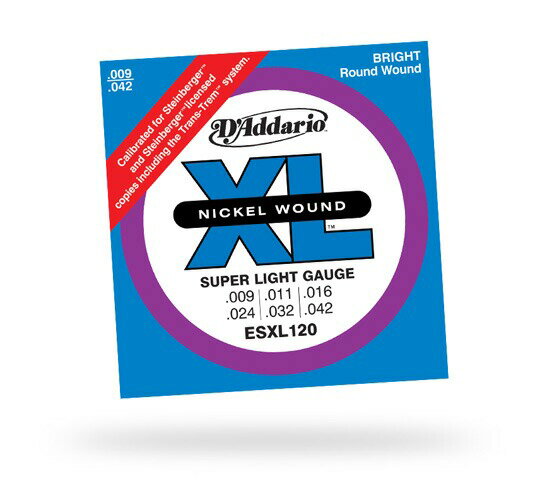 D'Addario　XL Nickel Round Wound ESXL120　.009~.042