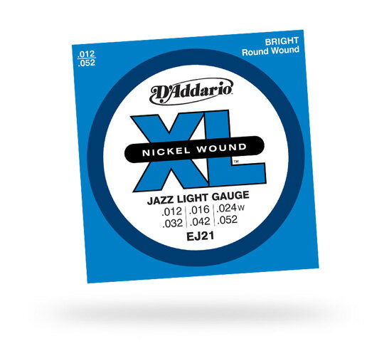 D'Addario　XL Nickel Round Wound EJ21　.012~.052