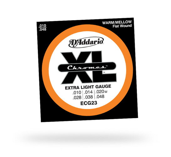 D'Addario XL Chromes Flat Wound ECG23　.010~.048