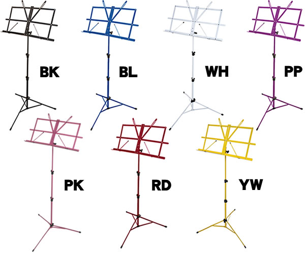 KC シンプルな折りたたみ式譜面台　MS200J　持ち運び用ソフトケース付属　