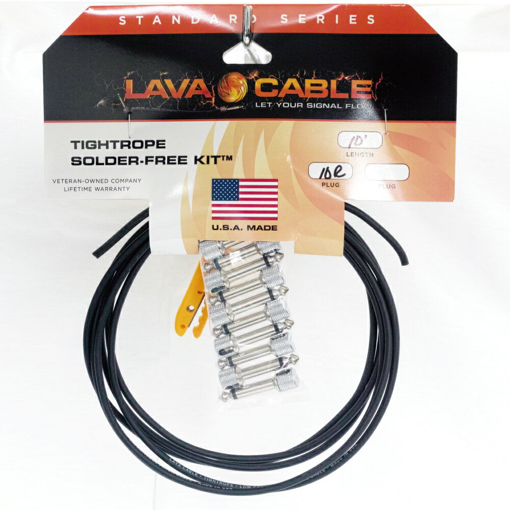 Lava Cable TightRope Solder Free Kit L字型プラグ　