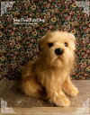 犬 ぬいぐるみ リアル HANSA《ノーフォークテリア(子犬)座りver.》【N-CN-D】【犬のぬいぐるみ】【無料ラッピング&カード】【誕生日】【プレゼント】