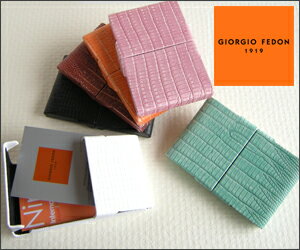 【GIORGIO FEDON】 ジョルジオフェドン 名刺ホルダーS GECOシリーズ (名刺入れ カードケース) 