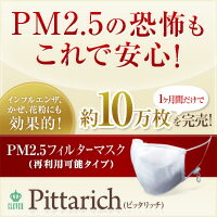 【テレビ、新聞で取材殺到くればぁ社の】売れてる　PM2.5　マスク　ピッタリッチ【洗って100回は再利用可能】　耳かけゴムタイプ【日本製マスク】1枚【送料無料】【代引き手数料無料】超