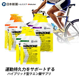 マラソン サプリ WINZONE ENERGY GEL（ウィンゾーン <strong>エナジー</strong>ジェル）お試し3味6袋セット（各2個） 日本新薬 持久力 有酸素運動 トレーニング 試合前 補給食
