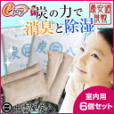 【送料無料】炭八 除湿用炭 押入れ用 タンス用 6個セット 【出雲カーボン】(すみはち 押入れ用 タンス用湿気 梅雨 湿度 招集 床下調湿木炭 木炭 調湿 結露対策 炭) DIY