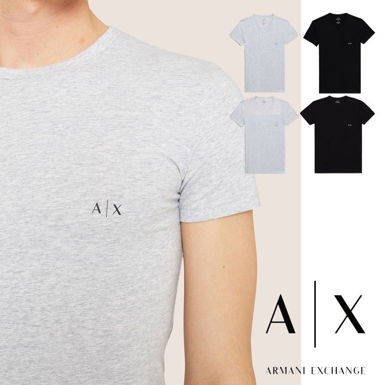 <strong>アルマーニ</strong> T<strong>シャツ</strong> メンズ <strong>アルマーニ</strong> <strong>エクスチェンジ</strong> ARMANI EXCHANGE 半袖 ブランド ロゴ 半袖 半そで 下着 ax95 956004 956005