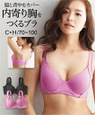 【エントリーでポイント5倍】ブラジャー 脇と背中をカバーをして内寄り胸をつくる柔らかモールドブラジャー ニッセン nissen