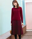 ワンピース ニッセン ニットドッキングワンピース L/LL/3L/4L/5L/6L/8L/138L