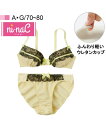 ブラジャー&ショーツセット ニーナC ワイドレース&シフォンブラジャー・ショーツセット A70:M~D70:M ニッセン nissen