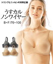 ブラジャー トリンプ うすカルフィットノンワイヤーブラジャー B85~F80 ニッセン nissen