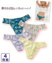 大きいサイズ インナー レディース 総レースTバックショーツ4枚組 春 ショーツ 4枚組 4L/5L/6L ニッセン