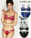 ブラジャー&ショーツセット フローラルレースブラジャー・ショーツセット ニッセン nissen