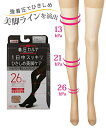 ストッキング レディース ハイパワー 着圧 ベージュ/黒 M~L ニッセン nissen