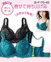 ブラジャー ワイヤー入り レディース 脇高 カシュクールタイプ 2枚組 黒+グリーン B70~F85 ニッセン nissen