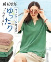 Tシャツ カットソー 大きいサイズ レディース ヴィンテージ加工 綿100% ヘンリーネック プルオーバー ヴィンテージグリーン/ヴィンテージチャコール/ヴィンテージピンク/ヴィンテージベージュ L~10L ニッセン nissen