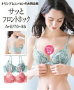ブラジャー ワイヤー入り レディース サッと着用できる フロントホック ( トリンプ ) サックス系/ピンク系 A70~E80 ニッセン nissen