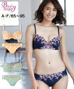 ブラジャー&ショーツセット B90/3L-F90/3L トリンプ triumph ボディハッピー 大きいサイズ ラブリーフラワー ブラショーツセット ニッセン nissen